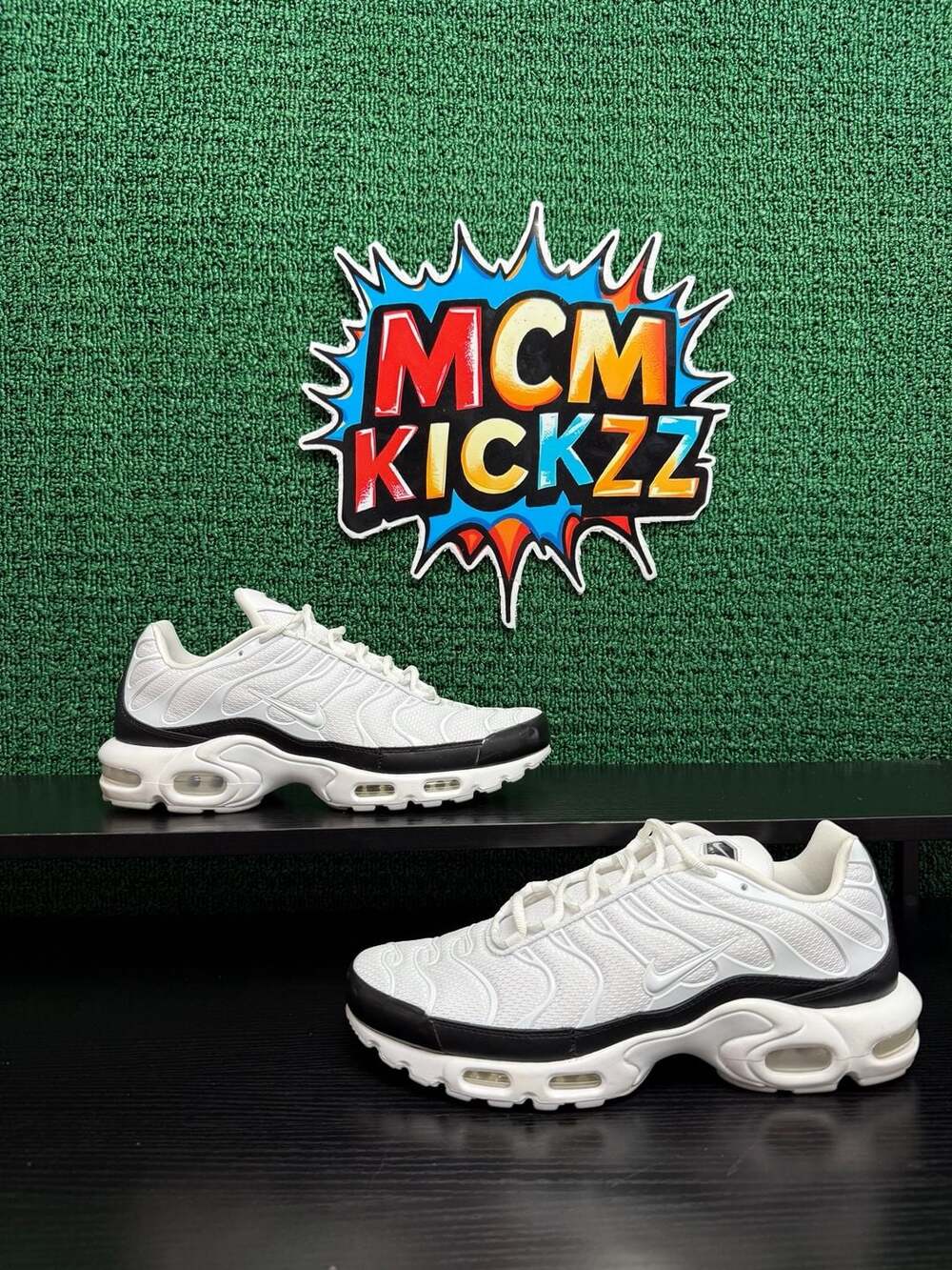 Nike By You Air Max Plus TN White/Black Women’s Size 12/10.5M Pre-Owned